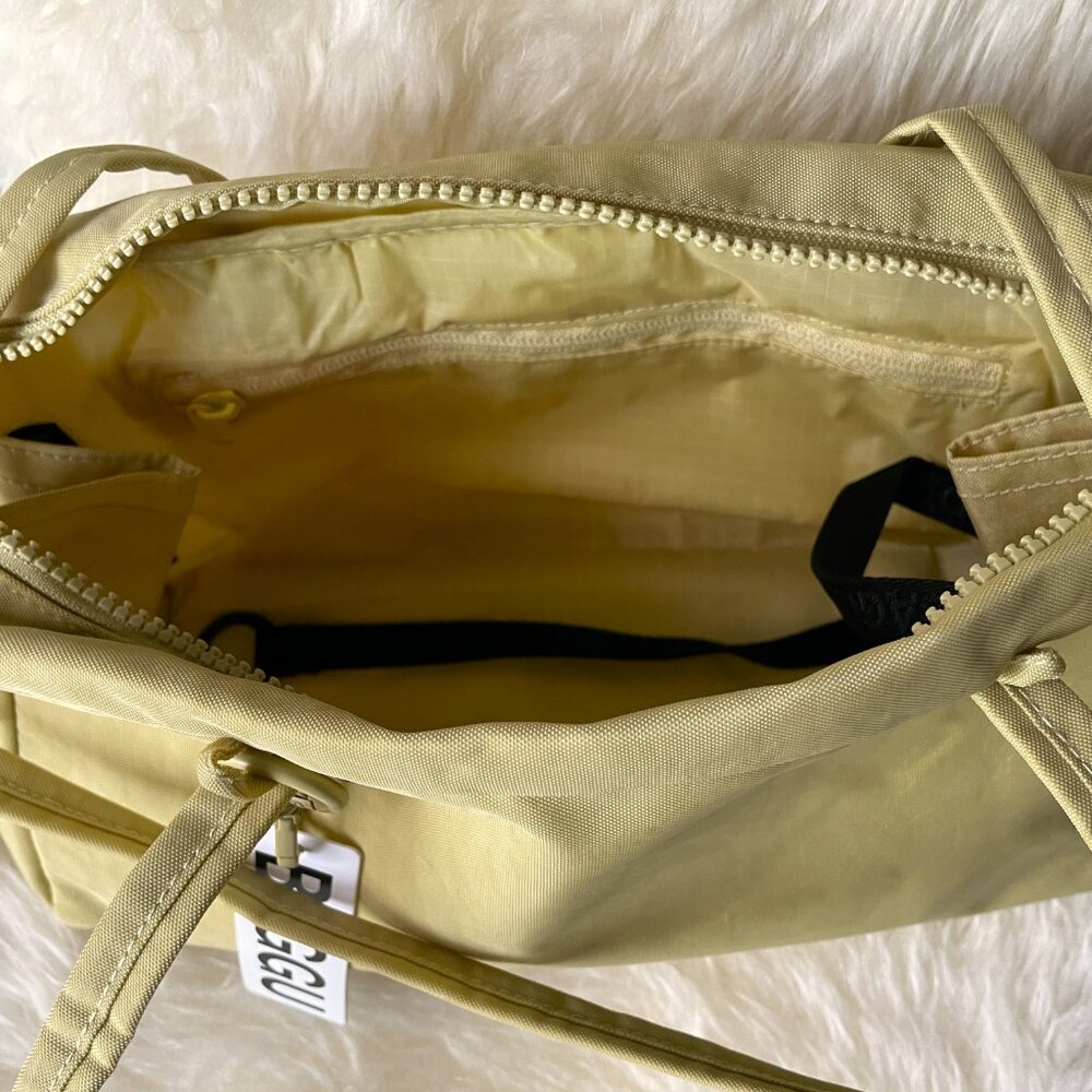 NWT Baggu Regular Nylon Bowler Bag - Butter - Picture 4 of 10